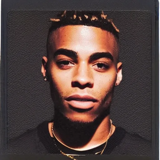 Prompt: a polaroid photo of jahseh onfroy