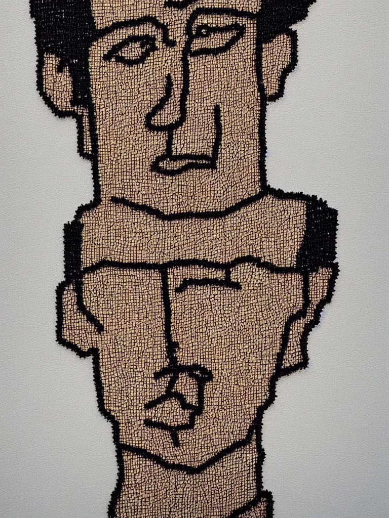 Prompt: elegant wire art portrait of an intelligent young man influenced by egon schiele. minimalist artwork full of human emotional expression and personality, strong eyes.