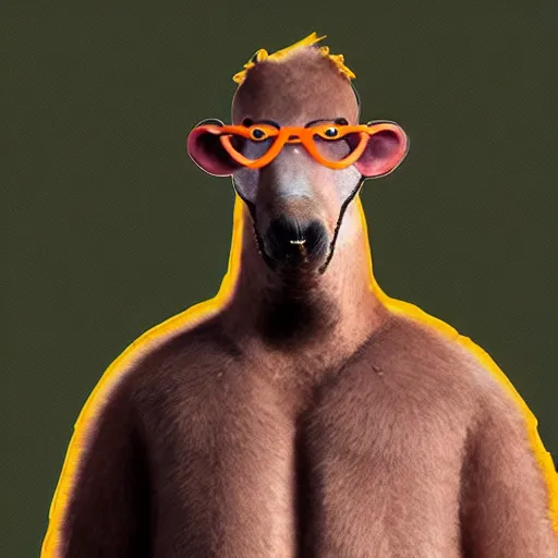 Image similar to gordon freeman - capybara - hybrid