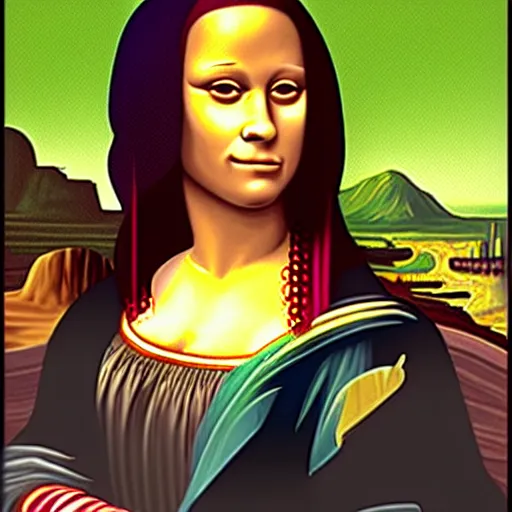 Prompt: cj from grand theft auto san andreas as the mona lisa