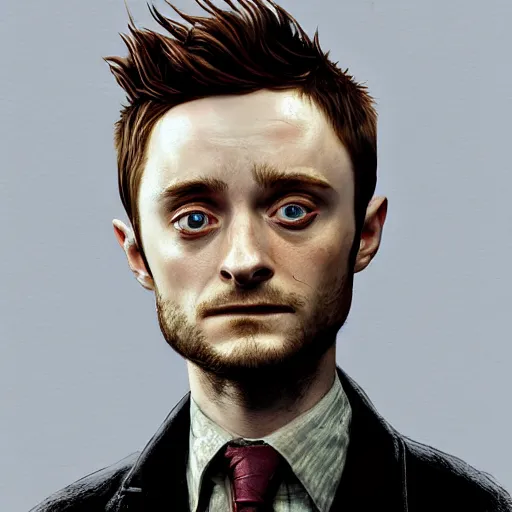 Prompt: portrait of elijah wood dressed and acting as daniel radcliffe, photo realistic, highly detailed, perfect face, fine details, by ha gyung, zac retz, peter mohrbacher, hans thoma, greg rutkowski, alexandros pyromallis