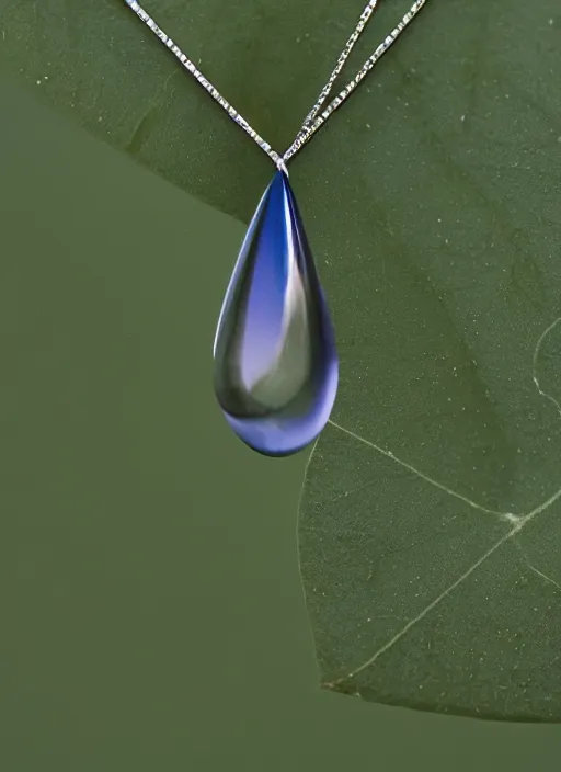 Image similar to portrait of a stunningly beautiful water drop, infinite