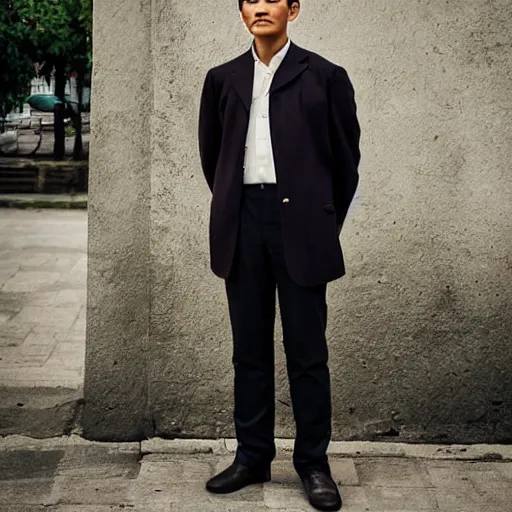 Prompt: outdoor portrait of jose rizal as a handsome young man in 2 0 2 2, 3 0 years old wearing stylish modern clothes, photo taken in 2 0 2 0, 3 5 mm f 1. 4 digital photo, matte colors