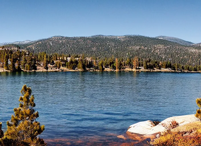 Prompt: Picture of Big bear lake, california