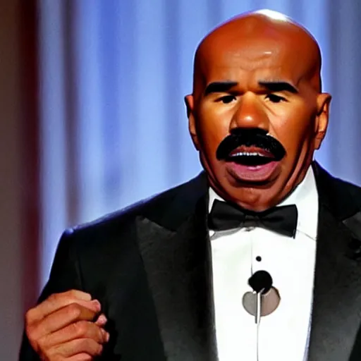 photo of steve harvey crying because the cheeseburger | Stable ...