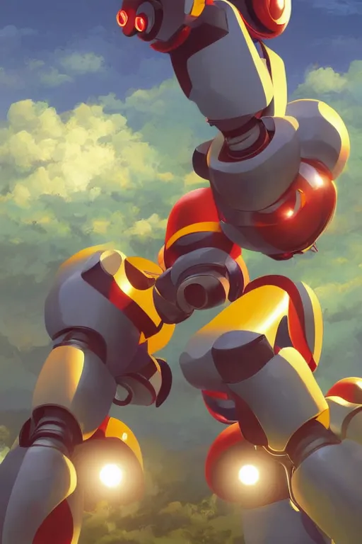 Image similar to metabots medabots medarotto medarot robot minimalist comics, behance hd by jesper ejsing, by rhads, makoto shinkai and lois van baarle, ilya kuvshinov, rossdraws global illumination ray tracing hdr radiating a glowing aura