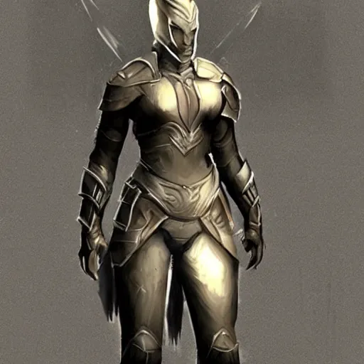 Image similar to infinity blade concept art, female armor