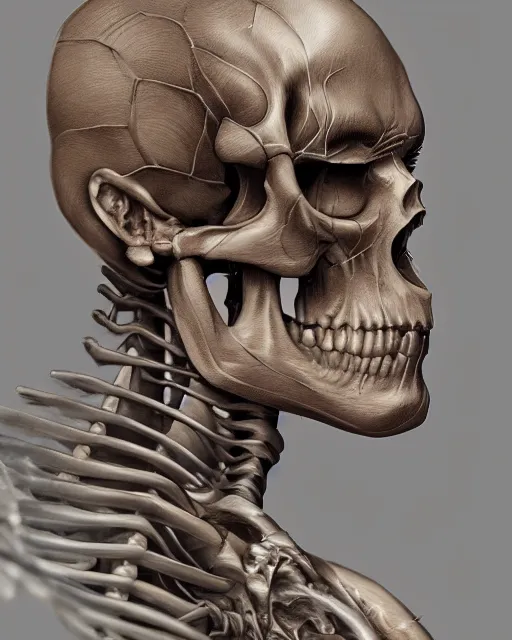 Image similar to ultra realistic illustration, male skeleton, sci - fi, fantasy, intricate, elegant, highly detailed, digital painting, artstation, concept art, smooth, sharp focus, illustration, art by hajime sorayama!!!