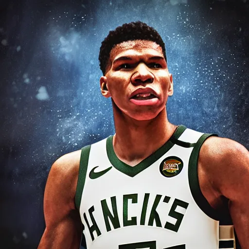 Image similar to giannis antetokounmpo as hestia the greek god, aesthetic octane render, 8 k hyperrealistic, futuristic