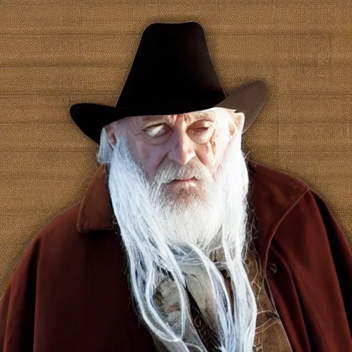 Image similar to cowboy Dumbledore