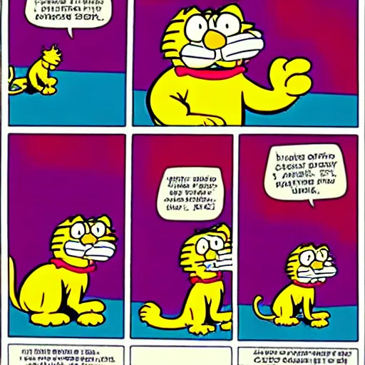 Image similar to garfield comic strip by jim davis