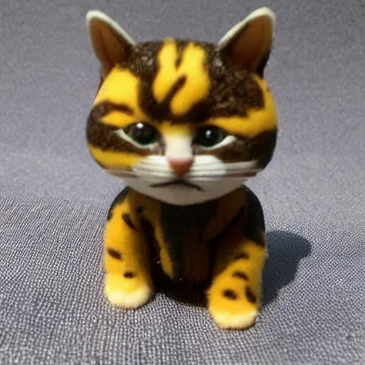 Prompt: a miniature cat action figure, craigslist photo