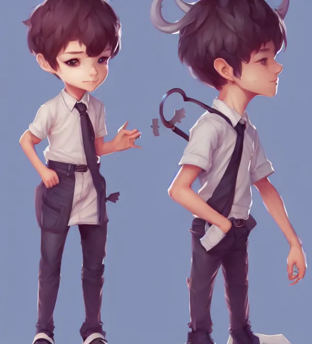 Image similar to character concept art of a cute young male anthropomorphic character | | cute - fine - face, pretty face, key visual, realistic shaded perfect face, fine details by stanley artgerm lau, wlop, rossdraws, james jean, andrei riabovitchev, marc simonetti, and sakimichan, trending on artstation