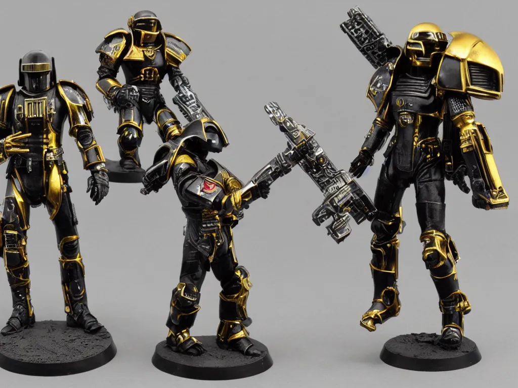 Image similar to daft punk cyberpunk blade runner warhammer 40k space marine