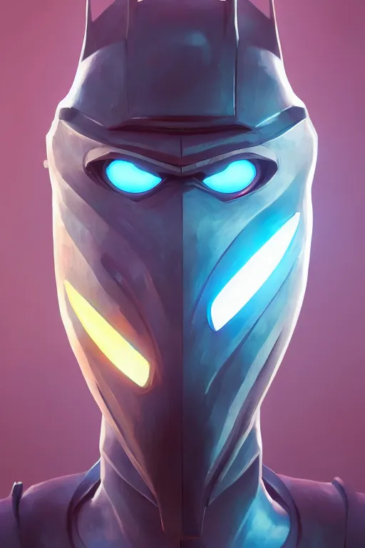 Image similar to epic mask helmet robot ninja portrait stylized as fornite style game design fanart by concept artist gervasio canda, behance hd by jesper ejsing, by rhads, makoto shinkai and lois van baarle, ilya kuvshinov, rossdraws global illumination radiating a glowing aura global illumination ray tracing hdr render in unreal engine 5