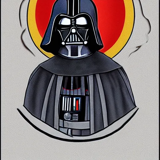 Image similar to the pope as darth vader