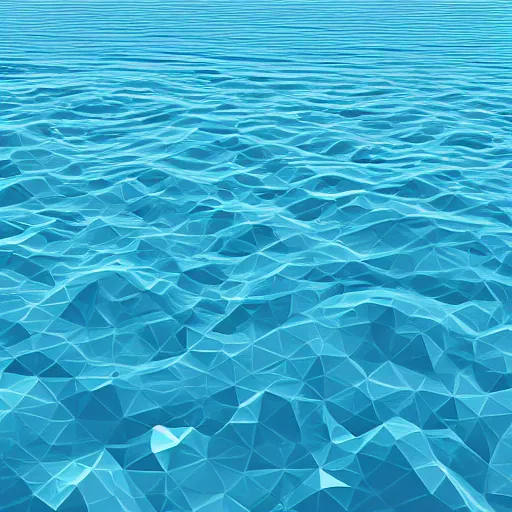 Image similar to water, low poly