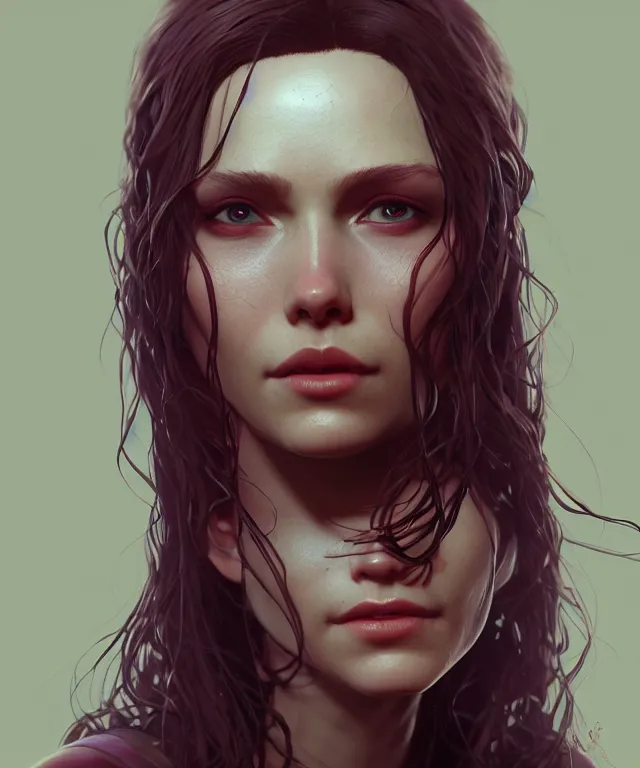Image similar to Wanda maximoff, au naturel, hyper detailed, digital art, trending in artstation, cinematic lighting, studio quality, smooth render, unreal engine 5 rendered, octane rendered, art style by klimt and nixeu and ian sprigger and wlop and krenz cushart