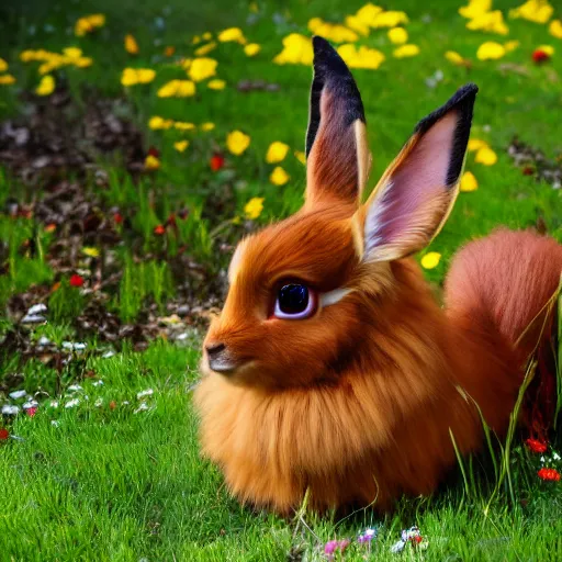 Image similar to a photo of a real life Eevee