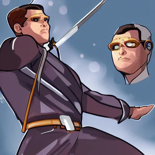 Image similar to archer in fix costume shooting at giant computer, hd, digital art