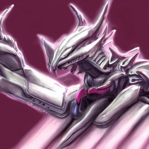 Prompt: very close up foot pov shot, detailed foot shot, feet art, furry paw pov, paw pov, dragon paw, paws, hyperdetailed elegant beautiful stunning hot anthropomorphic mecha female dragon, sharp silver armor fuchsia skin, showing high quality hyperdetailed paws mecha dragon feet at camera, sharp claws, warframe fanart, furaffinity, deviantart