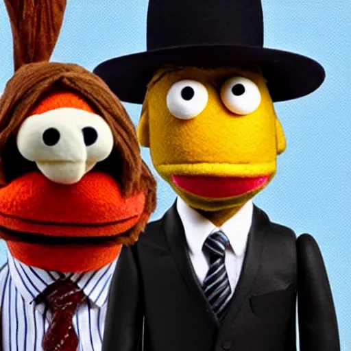 Prompt: saul goodman as a muppet