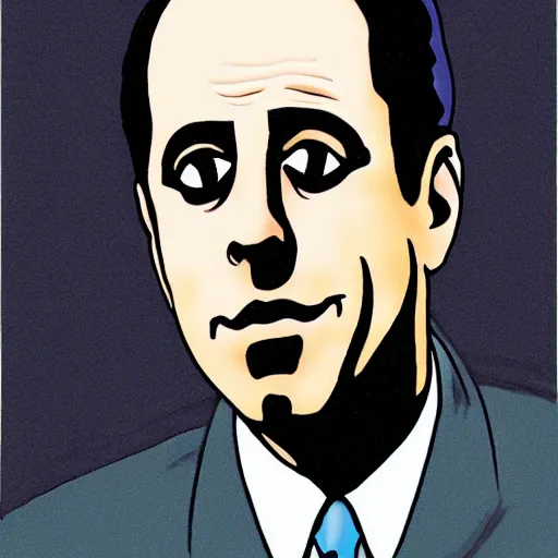 Prompt: Jerry Seinfeld, by Junji Ito
