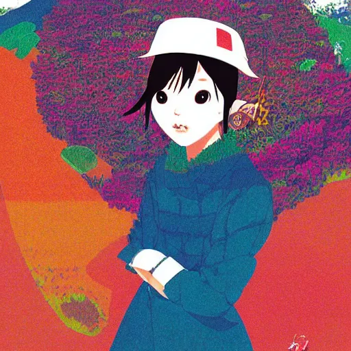 Image similar to a portrait of a character in a scenic environment by Hiroyuki-Mitsume Takahashi