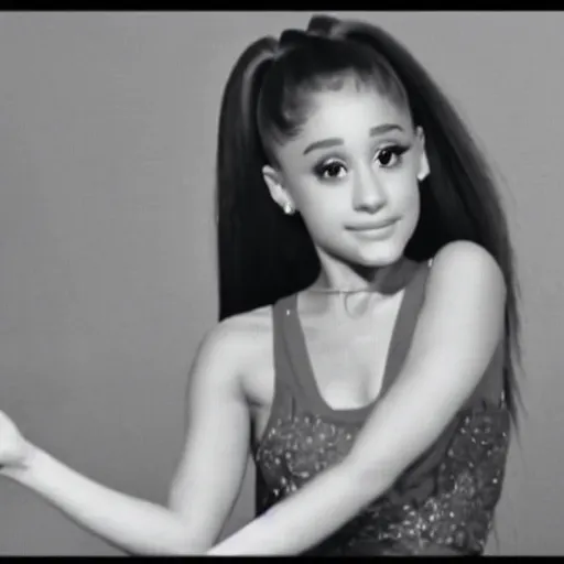 Image similar to ariana grande in 1979 tv commercial