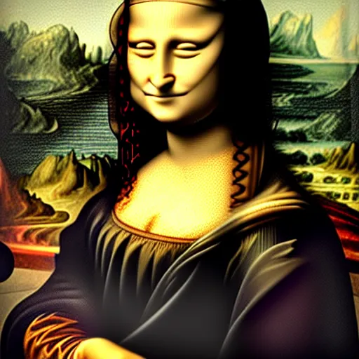 Image similar to mona Lisa gamer