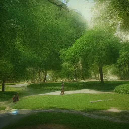 Image similar to ecological park in sao paulo, ponte estaiada in the back of the image, concept art, artstation, behance, octane render, blender, unreal engine