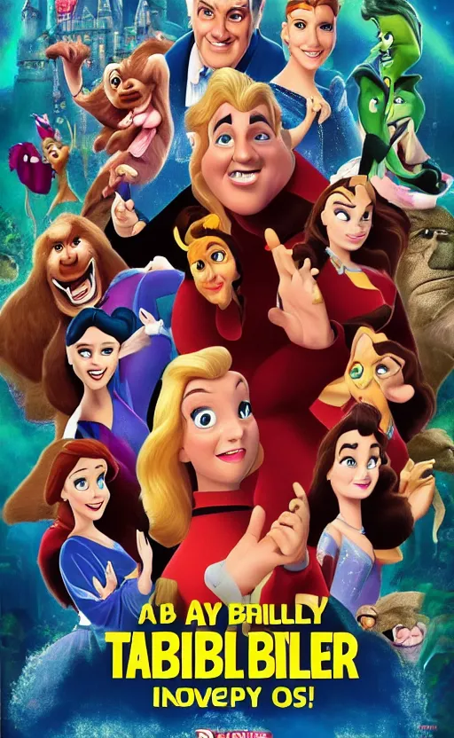 a poster for a really bad terrible awful Disney movie,, Stable Diffusion