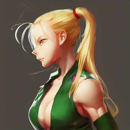 Vega from Street Fighter 2 by pixiv, by Ilya, Stable Diffusion