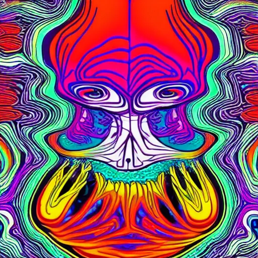 Prompt: psychedelic brain