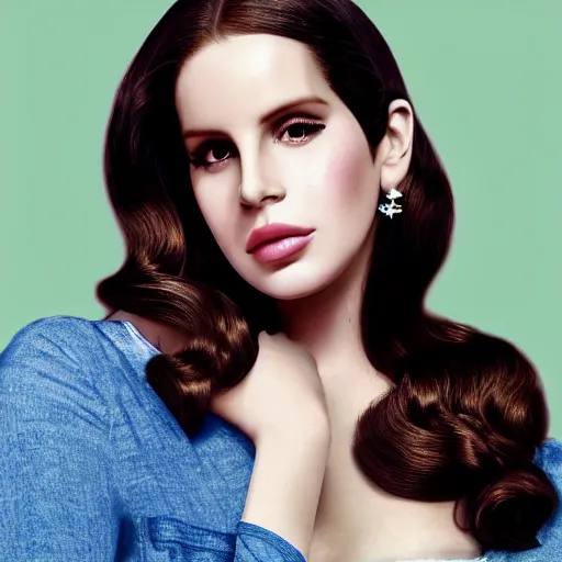 Image similar to Lana del rey in a hand cream commercial, photorealistic, detailed, studio