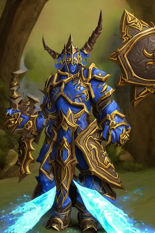 Image similar to world of warcraft paladin