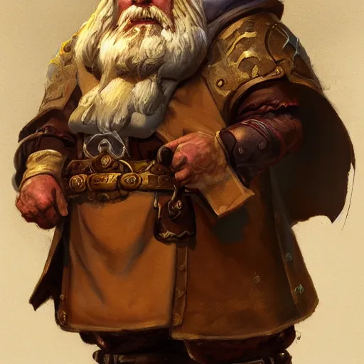 Prompt: a detailed portrait of a dwarf priest, by justin gerard, digital art, realistic painting, dnd, character design, trending on artstation