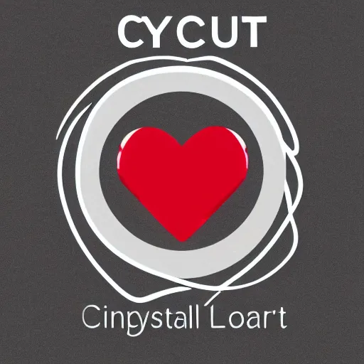 Image similar to cut crystal heart logo