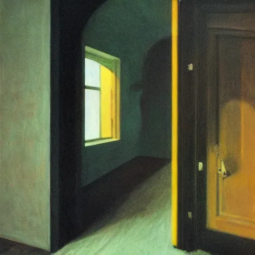 Image similar to a black scary chimera in an haunted liminal hotel abandoned room, hyperrealistic film still by edward hopper, by gottfried helnwein, by klimt, by de chirico, art noveau, highly detailed, strong lights, liminal, eerie, bright pastel colors,