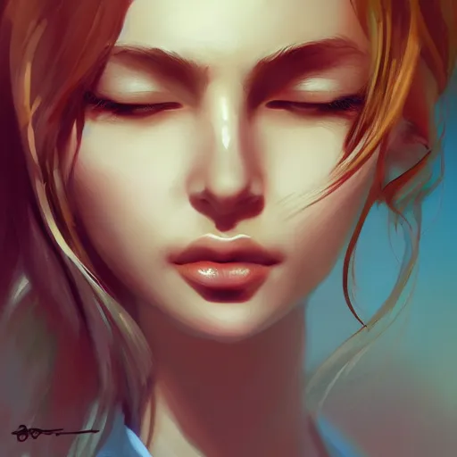 Image similar to jasmine bogaerde, birdy, digital art, artstation