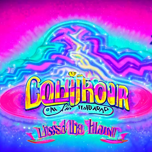 Image similar to coldharbour in the style of lisa frank