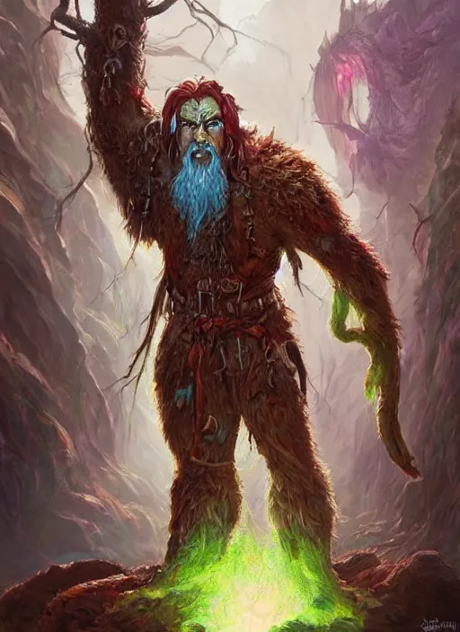 Image similar to tree person, dndbeyond, bright, colourful, realistic, dnd character portrait, full body, pathfinder, pinterest, art by ralph horsley, dnd, rpg, lotr game design fanart by concept art, behance hd, artstation, deviantart, hdr render in unreal engine 5