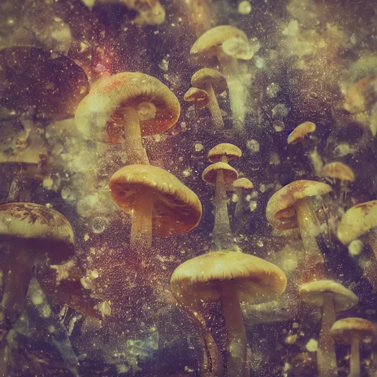 Image similar to double exposure of dally life, symbols of live, explosion, love is the most relevant theme, love is infinity, love is begin of all, 8 k resolution, artistic mode, artistic, trending on instagram, long exposure, love art, serious, fantasy and dreams vibes, mushrooms style and macro style