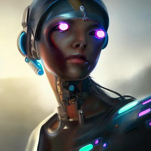 Image similar to beautiful female cyborg, Cyberpunk, concept art, 2077, Sci-Fi, Jeroba, Robocob, 8k, digital painting