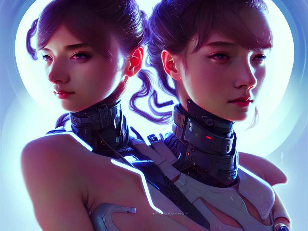 Prompt: portrait futuristic solider girl, in future tokyo neon light towertop, ssci - fi and fantasy, intricate and very very beautiful and elegant, highly detailed, digital painting, artstation, concept art, smooth and sharp focus, illustration, art by tan zi and ayanamikodon and alphonse mucha and wlop