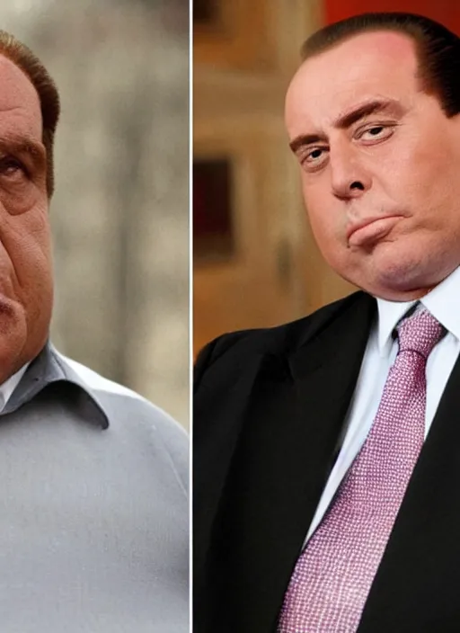 Image similar to a fat version of silvio berlusconi