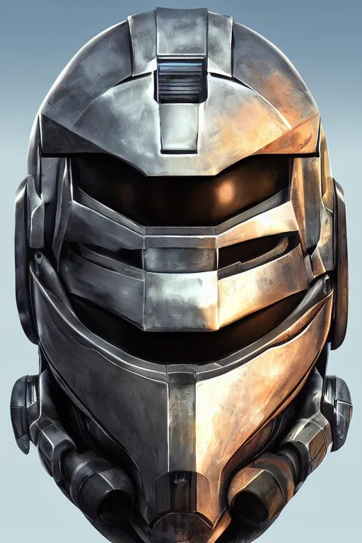 Image similar to robot ninja mask helmet halo master chief radiating a glowing aura global illumination ray tracing hdr fanart arstation by ian pesty and katarzyna da „ bek - chmiel