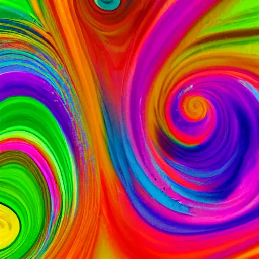 Image similar to colorful aesthetic paint swirl