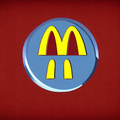 Prompt: a spaceship shaped like the mcdonald's logo, digital art