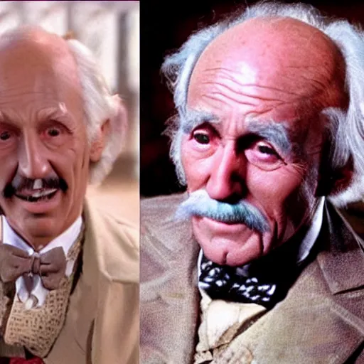 Image similar to a movie still of grandpa joe from willy wonka, finally found the lifetime supply of chocolate, dynamic lighting, 8 k, 2 0 2 2 picture of the year